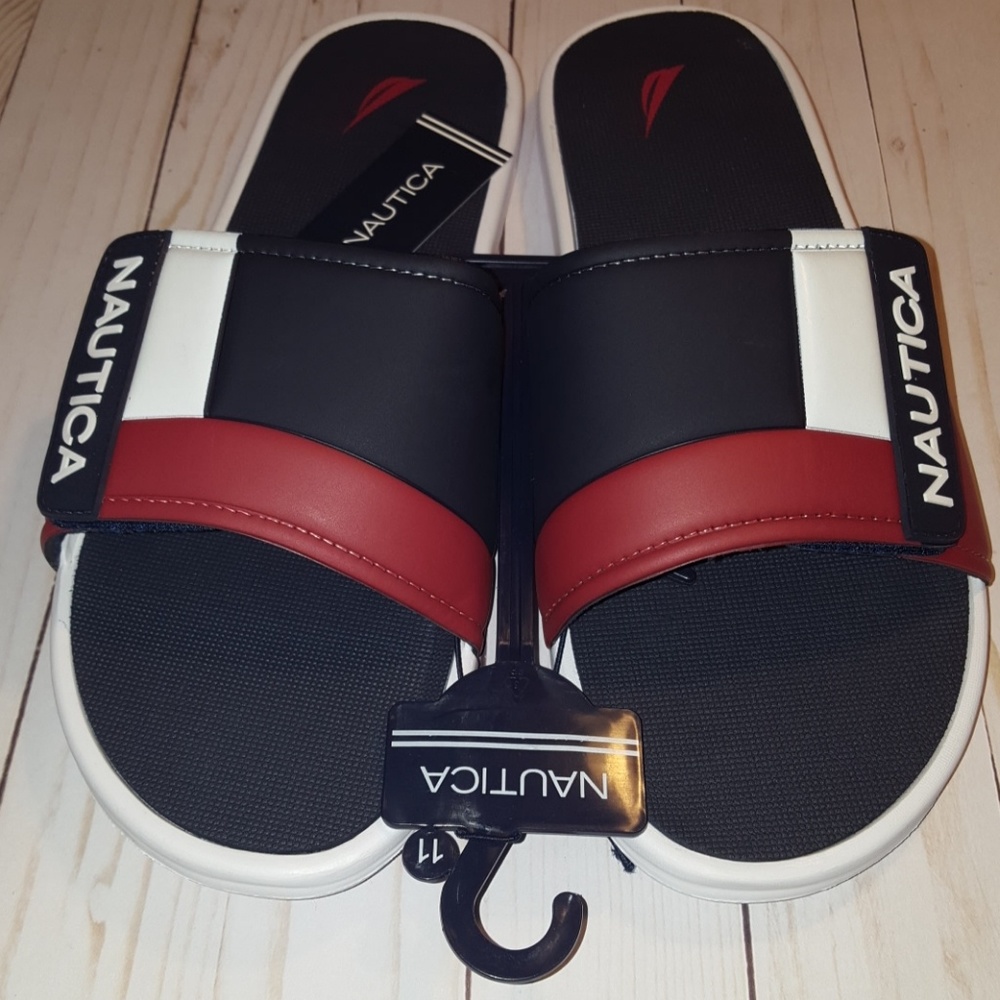 Mens Nautica Bower Athletic Velcro Comfort Sandals